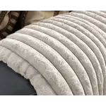 Primaviera DeLuxe Rib Rabbit Fur Plaid Ecru