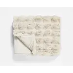 Primaviera DeLuxe Pom Rabbit Fur plaid Beige 240 x 200