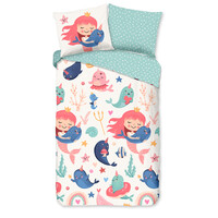 Good morning Kinderdekbedovertrek 100% katoen Silvie