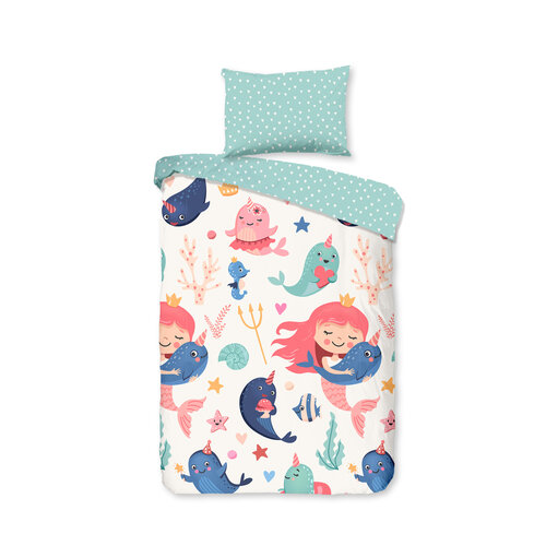 Good morning Kinderdekbedovertrek 100% katoen Silvie