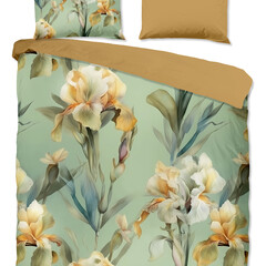 Good morning Dekbedovertrek 100% katoen Iris