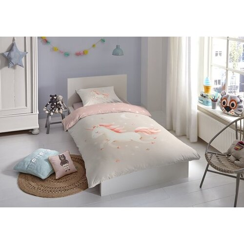 Zouzou ,Kinderdekbedovertrek Rosa - 140x220 cm