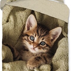 Zouzou ,Kinderdekbedovertrek Luna - 140x220 cm