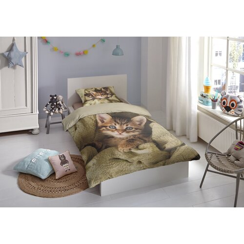 Zouzou ,Kinderdekbedovertrek Luna - 140x220 cm