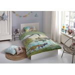 Zouzou ,Kinderdekbedovertrek Dinoworld - 140x220 cm