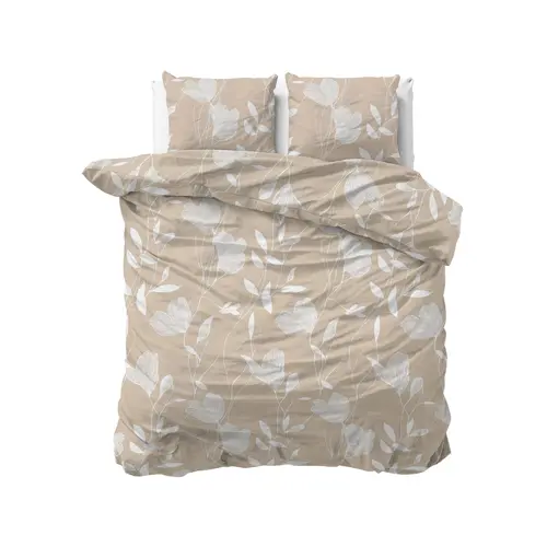 Sleeptime Dekbedovertrek Serenity Beige/Zand - Flanel