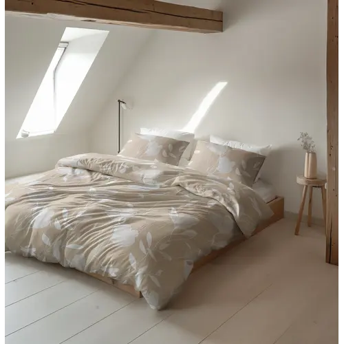 Sleeptime Dekbedovertrek Serenity Beige/Zand - Flanel