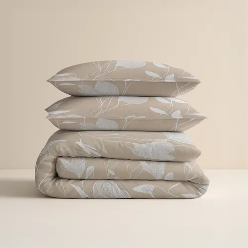 Sleeptime Dekbedovertrek Serenity Beige/Zand - Flanel