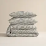 Sleeptime Dekbedovertrek Chevron Beige/Zand - Flanel