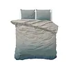 Sleeptime Dekbedovertrek Gradia Beige/Blauw - Flanel