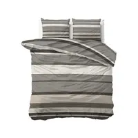 Sleeptime Dekbedovertrek Zuma Taupe - Flanel