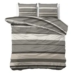 Sleeptime Dekbedovertrek Zuma Taupe - Flanel