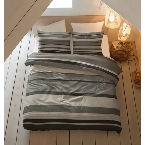 Sleeptime Dekbedovertrek Zuma Taupe - Flanel