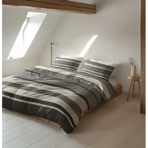 Sleeptime Dekbedovertrek Zuma Taupe - Flanel