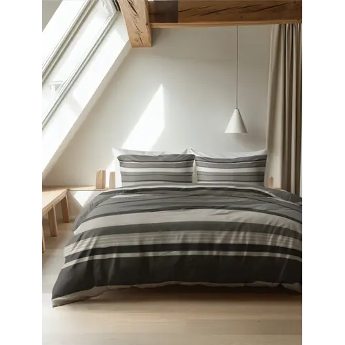 Sleeptime Dekbedovertrek Zuma Taupe - Flanel