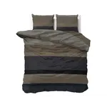 Sleeptime Dekbedovertrek Ravon Taupe/Antraciet - Flanel