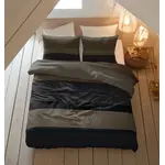 Sleeptime Dekbedovertrek Ravon Taupe/Antraciet - Flanel