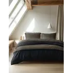 Sleeptime Dekbedovertrek Ravon Taupe/Antraciet - Flanel