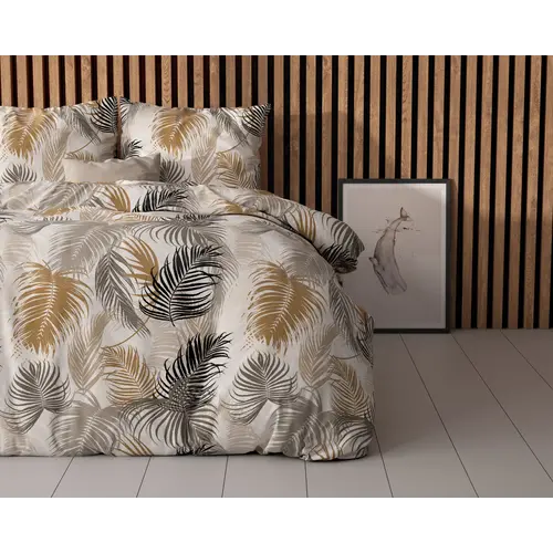 Sleeptime Dekbedovertrek Feather District Zand = Polykatoen