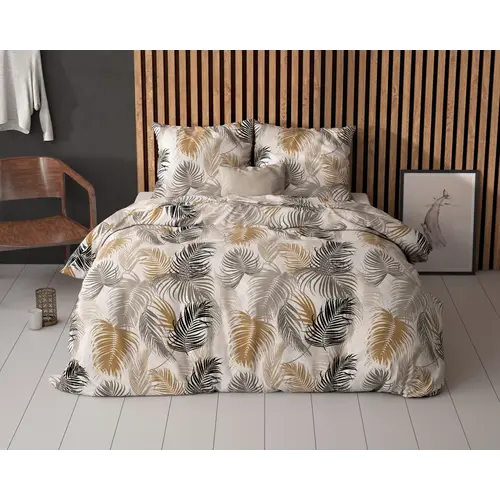 Sleeptime Dekbedovertrek Feather District Zand = Polykatoen