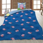 Peppa Pig Dekbedovertrek Family - 140 x 200 + 65 x 65 cm - Polykatoen
