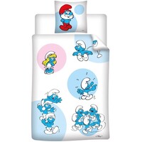 De Smurfen Dekbedovertrek Blue - 140 x 200 cm / 65 x 65 cm - Katoen