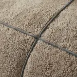 Sleeptime Dekbedovertrek Teddy Trim Donker Taupe / Antraciet