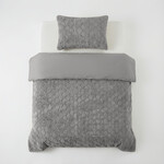 Sleeptime Dekbedovertrek Faux Fur Syon Grijs