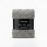 Sleeptime Dekbedovertrek Faux Fur Syon Grijs