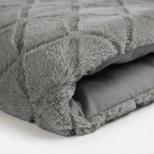 Sleeptime Dekbedovertrek Faux Fur Syon Grijs