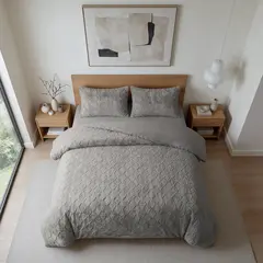 Sleeptime Dekbedovertrek Faux Fur Syon Grijs