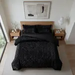 Sleeptime Dekbedovertrek Faux Fur Syon Zwart