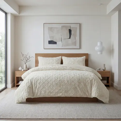 Sleeptime Dekbedovertrek Faux Fur Syon Crème