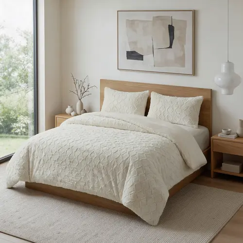 Sleeptime Dekbedovertrek Faux Fur Syon Crème