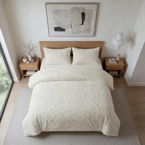 Sleeptime Dekbedovertrek Faux Fur Syon Crème