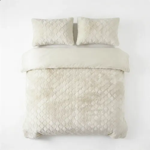 Sleeptime Dekbedovertrek Faux Fur Syon Crème