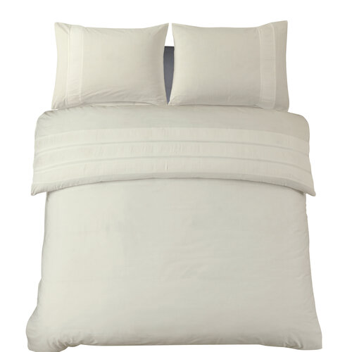 Dreamhouse Dekbedovertrek Bali Creme 100% Katoen