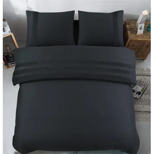 Dreamhouse Dekbedovertrek Bali Zwart 100% Katoen