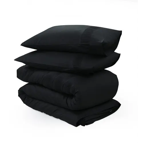 Dreamhouse Dekbedovertrek Bali Zwart 100% Katoen