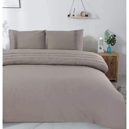 Dreamhouse Dekbedovertrek Bali Taupe 100% Katoen