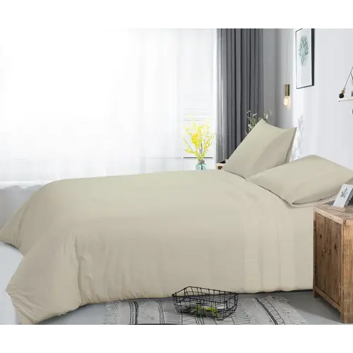 Dreamhouse Dekbedovertrek Bali Creme 100% Katoen