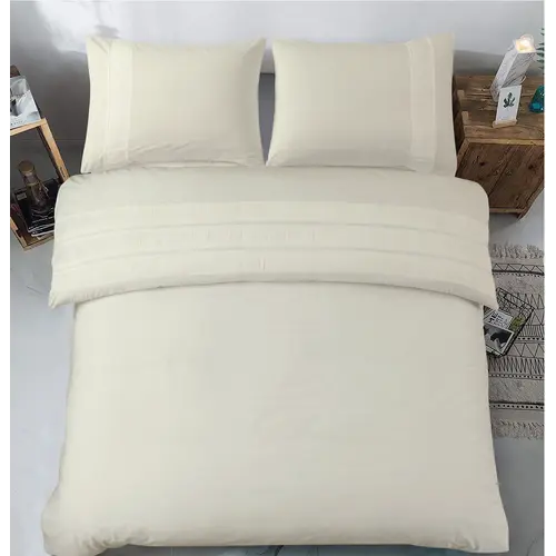 Dreamhouse Dekbedovertrek Bali Creme 100% Katoen