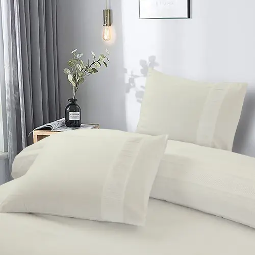 Dreamhouse Dekbedovertrek Bali Creme 100% Katoen