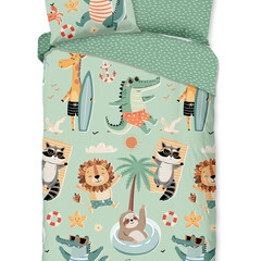 Good morning Kinderdekbedovertrek Soleil - 100% katoen