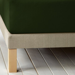 De Witte Lietaer Hoeslaken Laurence Kahki - 140 x 200/220 x h 30 - Katoen Flanel