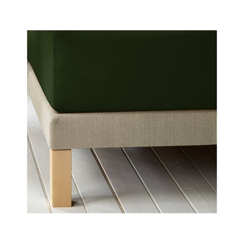 De Witte Lietaer Hoeslaken Laurence Kahki - 140 x 200/220 x h 30 - Katoen Flanel