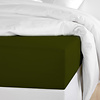 De Witte Lietaer Hoeslaken Olivia kakhi 140x200-h30 Katoen-Satijn