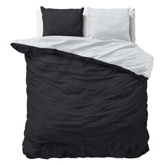 Sleeptime Dekbedovertrek Twin Face Wit/Zwart