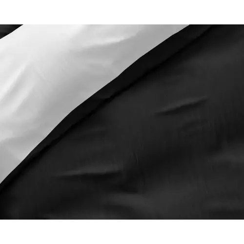 Sleeptime Dekbedovertrek Twin Face Wit/Zwart