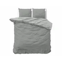 Sleeptime Dekbedovertrek Twin Face Grijs/Antracie